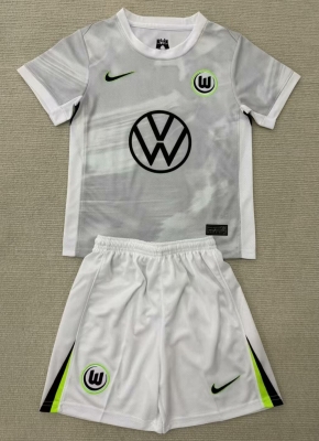 2526 Wolfsburg away kids kit